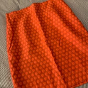 NWT J. Crew polka dot pencil skirt